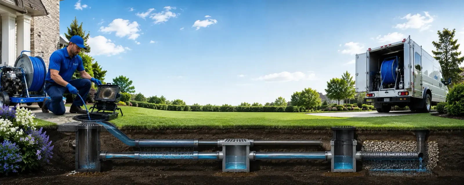Outdoor drain cleaning information for Zionsville, PA